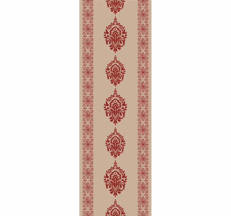 Store à enrouleur vintage motifs rouges élégants - TenStickers