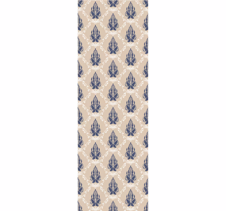 Store à enrouleur vintage motif floral feuillu - TenStickers