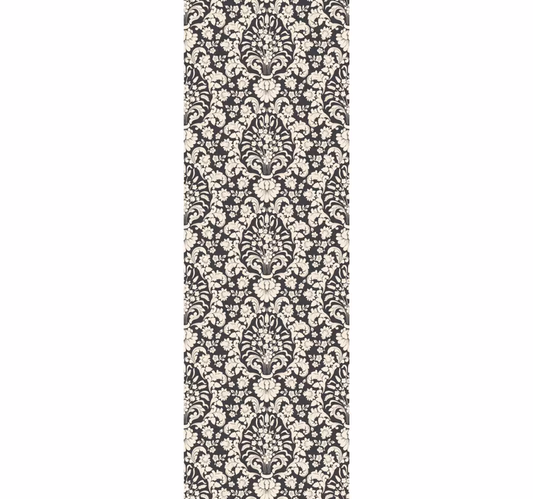 Store à enrouleur vintage motif damassé baroque - TenStickers