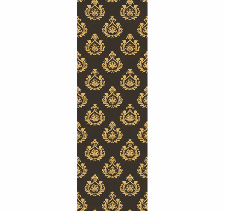 Store à enrouleur vintage motif feuillage orné - TenStickers