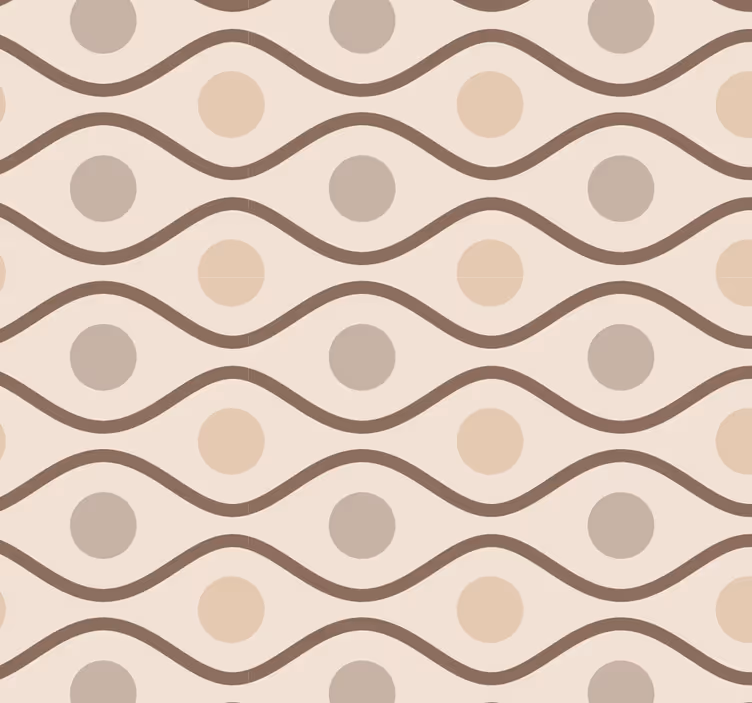 Store à enrouleur vintage beige années 70 - TenStickers
