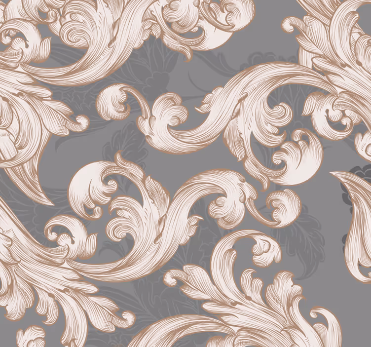 Store à enrouleur vintage Élégance baroque - TenStickers