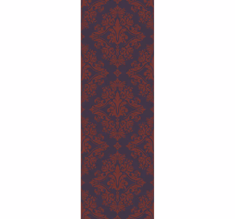 Store à enrouleur vintage motif rouge et violet - TenStickers