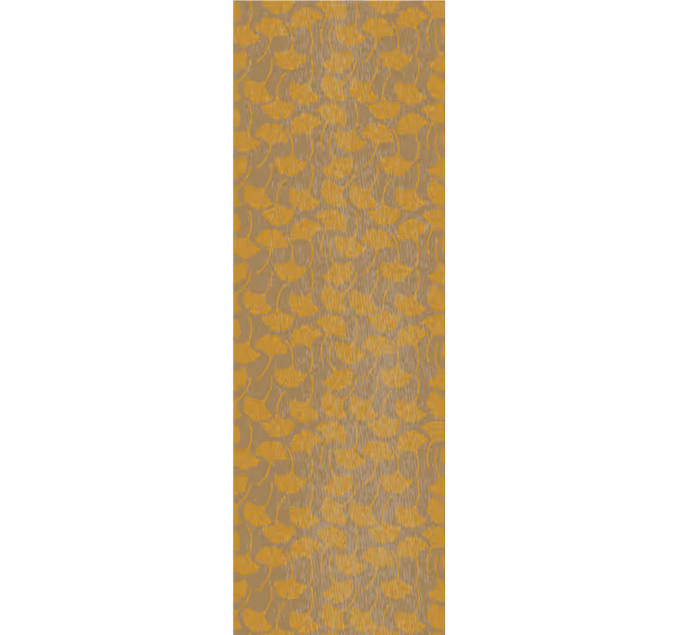 Store à enrouleur vintage motif feuilles ginkgo - TenStickers