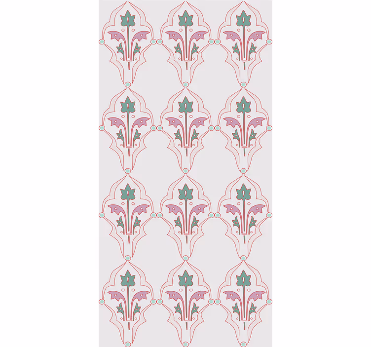 Store à enrouleur vintage design floral formel - TenStickers