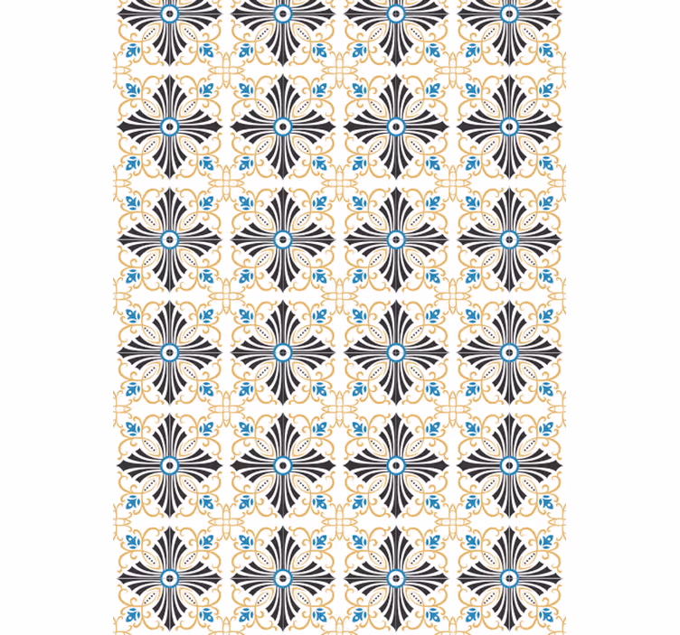 Store à enrouleur vintage design croisé spirale - TenStickers