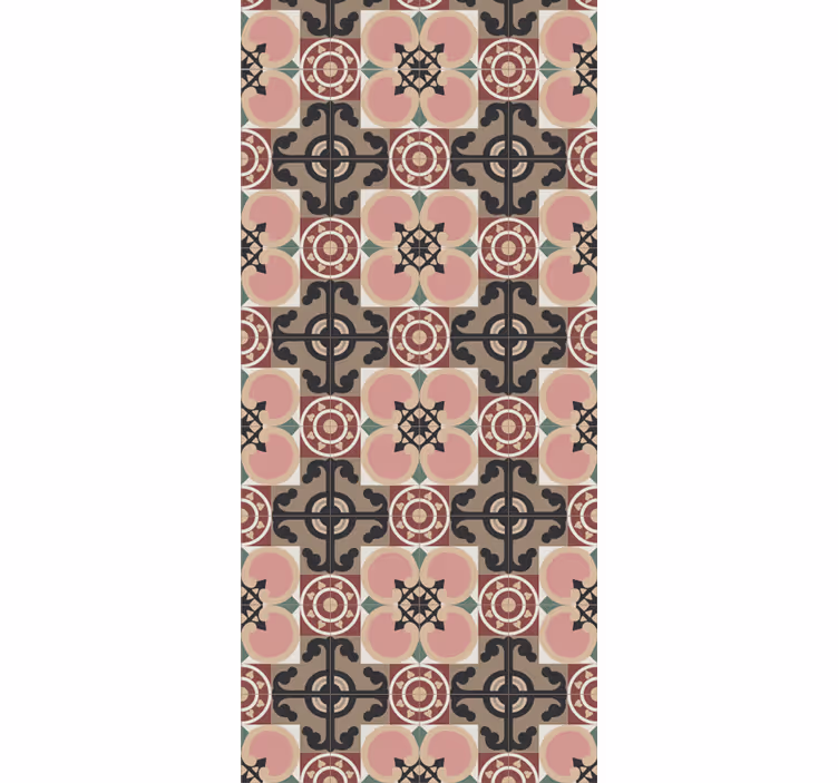 Store à enrouleur vintage motifs de carreaux toledans - TenStickers