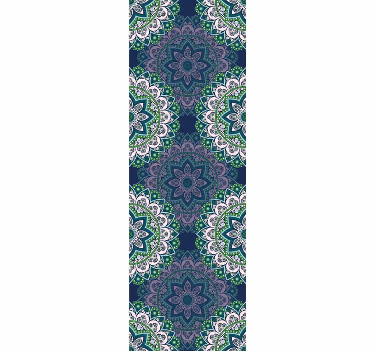 Store à enrouleur vintage mandala vitrail - TenStickers