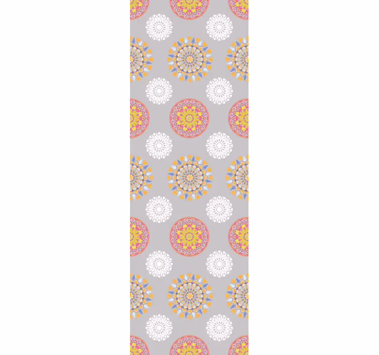 Store à enrouleur vintage cercles mandala lumineux - TenStickers
