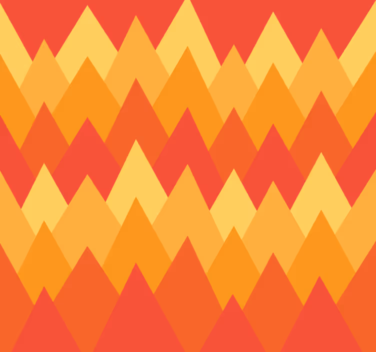 Store à enrouleur vintage montagnes abstraites géométriques - TenStickers