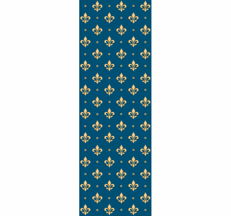 Store à enrouleur vintage motif baroque fleur-de-lis - TenStickers