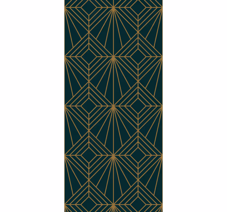 Store à enrouleur vintage motif décoratif turquoise - TenStickers