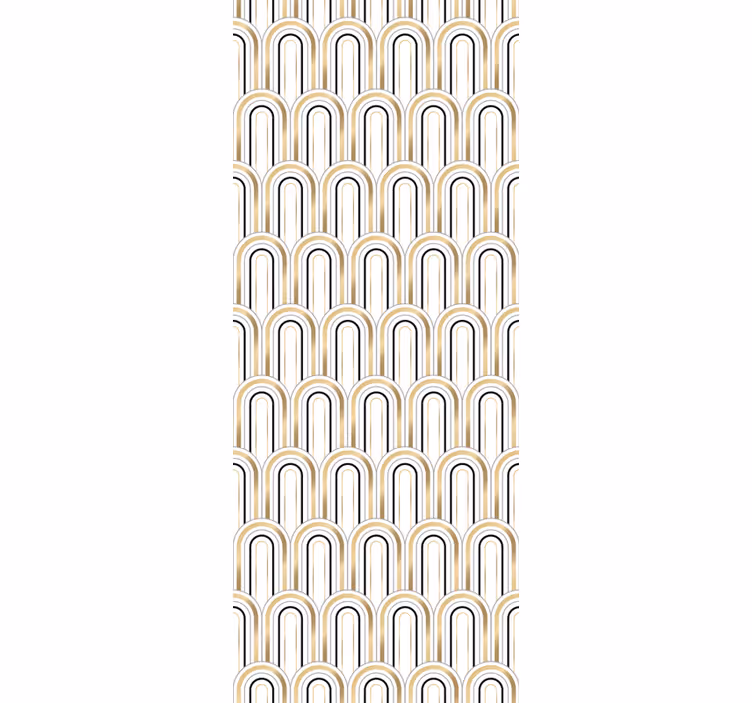 Store à enrouleur vintage figures géométriques art deco - TenStickers