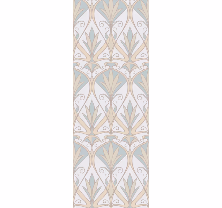Store à enrouleur vintage motif floral rétro botanique - TenStickers