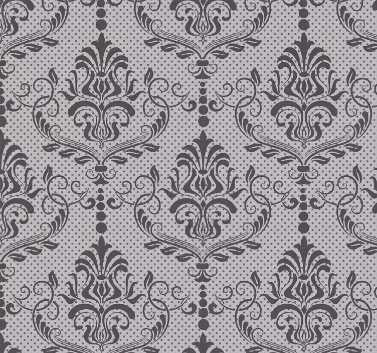 Store à enrouleur vintage motif baroque élégant - TenStickers