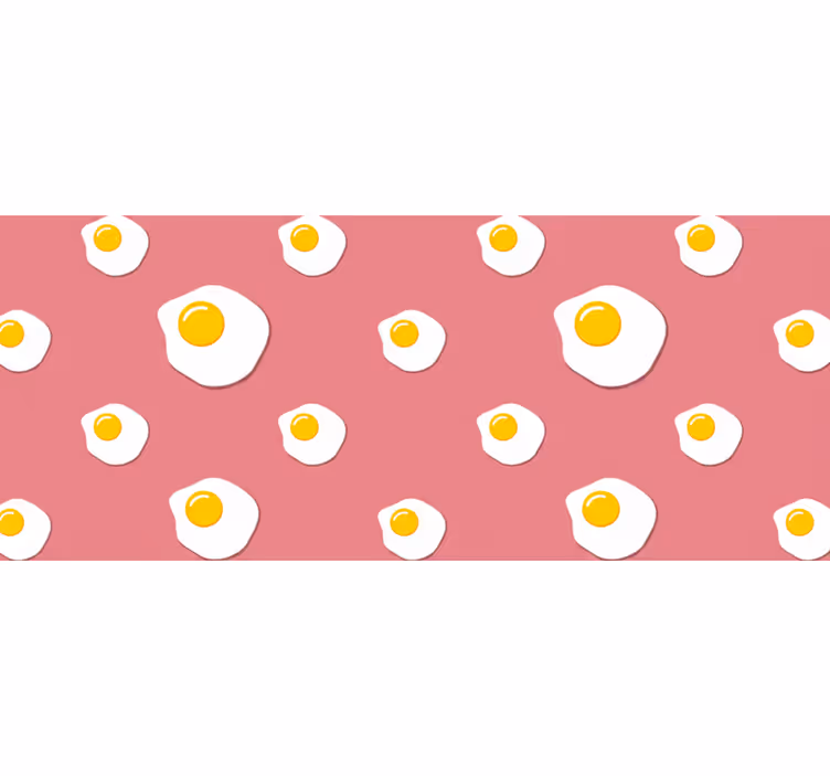 Store enrouleur rose œufs au plat - TenStickers