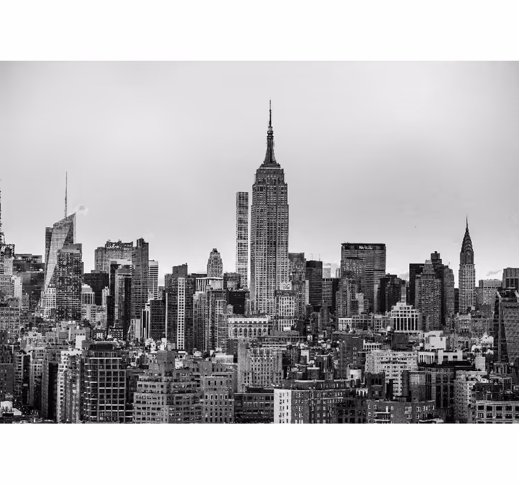 Store enrouleur salon image de new york en noir et blanc - TenStickers