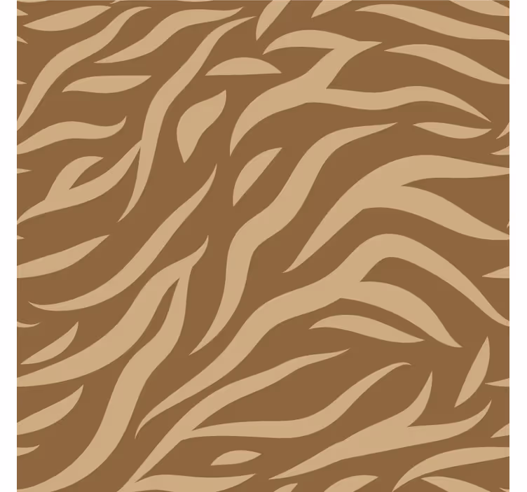 Store enrouleur salon motif peau de tigre marron et beige - TenStickers