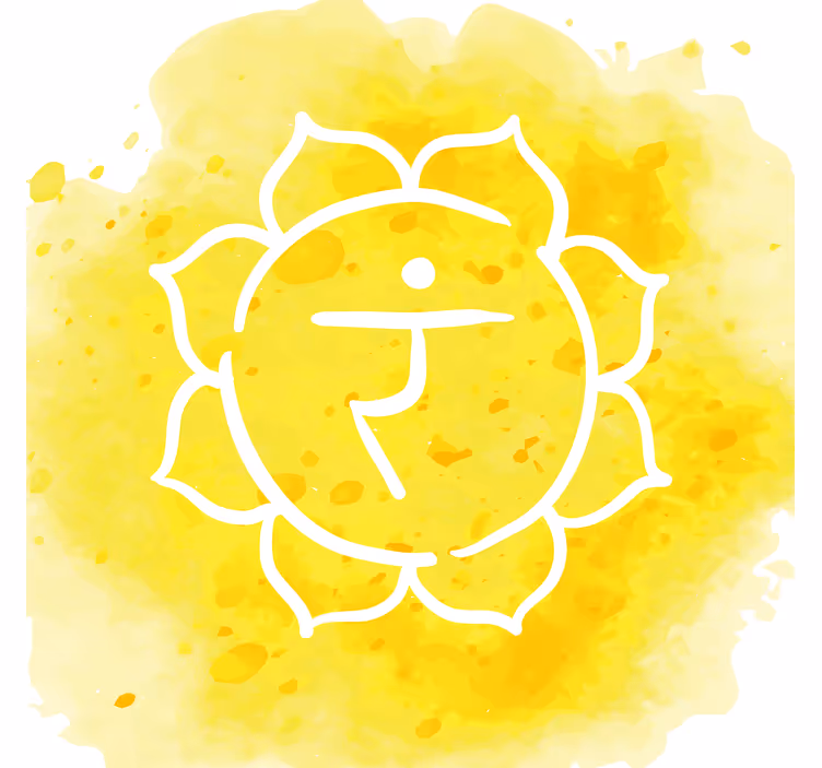 Store enrouleur salon symbole du chakra du plexus solaire - TenStickers