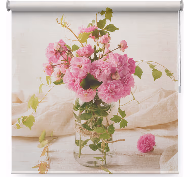 Store enrouleur salon tableau de roses fanées - TenStickers