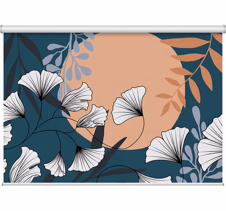 Store enrouleur salon style ginko glamour coloré - TenStickers