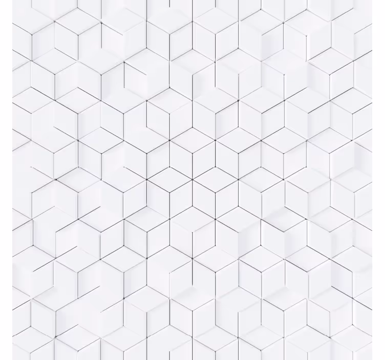 Store enrouleur blanc motif géométrique - TenStickers
