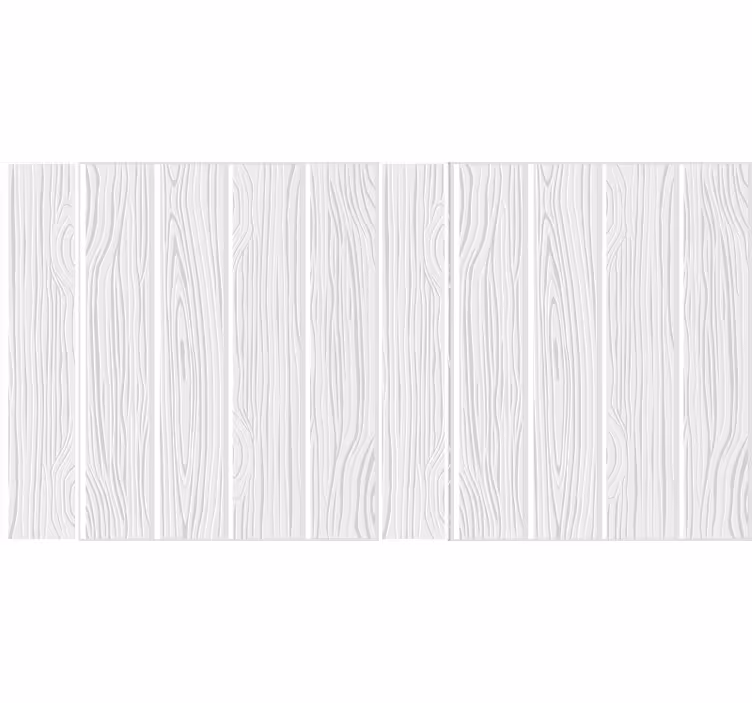 Store enrouleur blanc imitation parquet bois - TenStickers