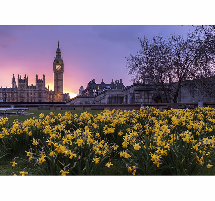 Store enrouleur chambre big ben sous la lumière - TenStickers