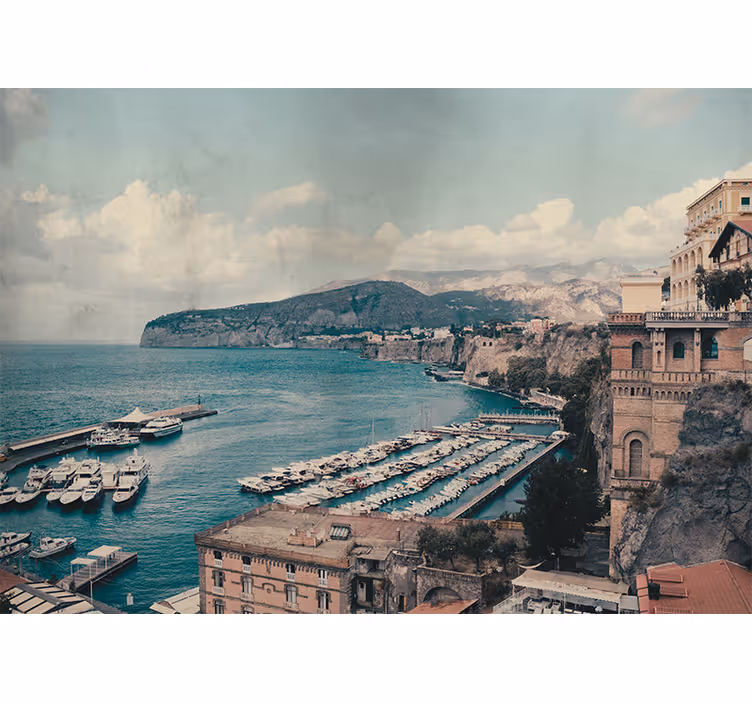 Store enrouleur chambre paysage de sorrente italie - TenStickers