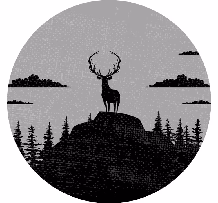 Store enrouleur gris cerf gris et noir - TenStickers