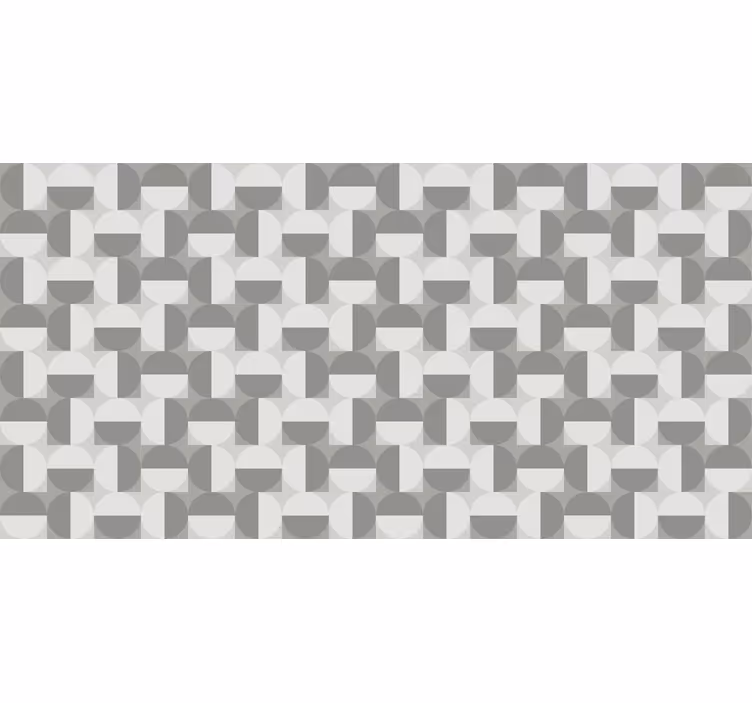 Store enrouleur gris motif cercles style nordique - TenStickers