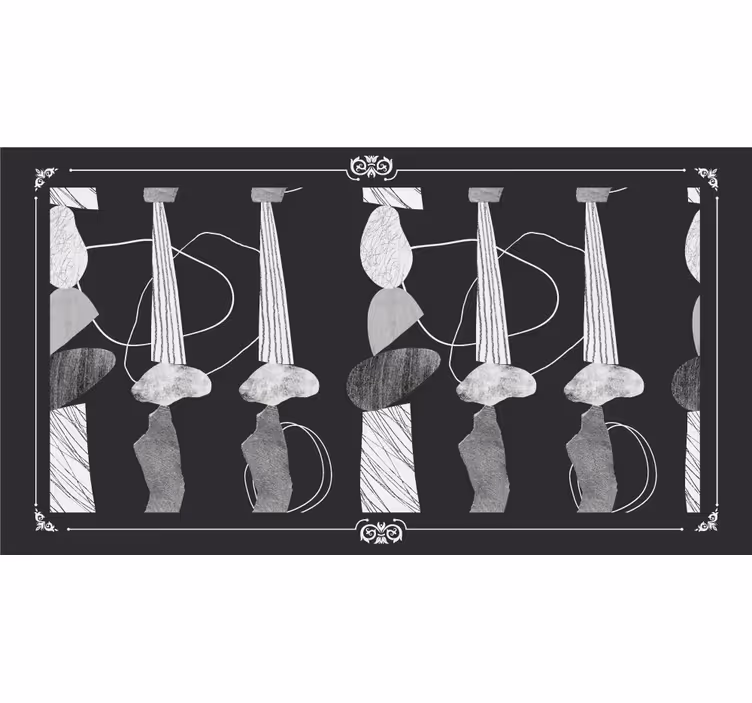 Store enrouleur gris lignes de pierre uniques - TenStickers