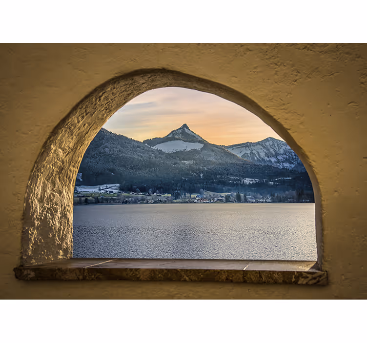 Store enrouleur chambre vue sur le lac - TenStickers