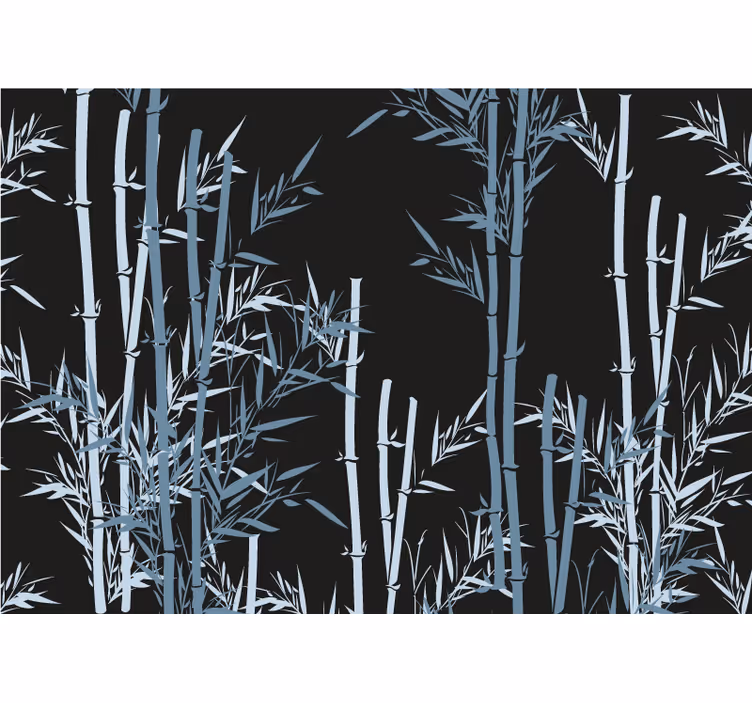 Store enrouleur chambre design feuilles de bambou - TenStickers