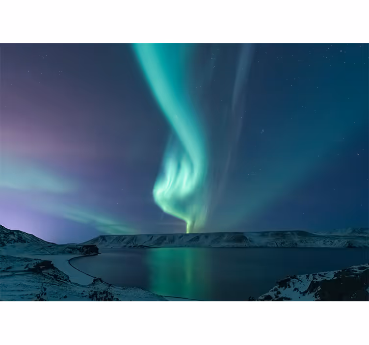Store enrouleur chambre lumière nordique sur île - TenStickers