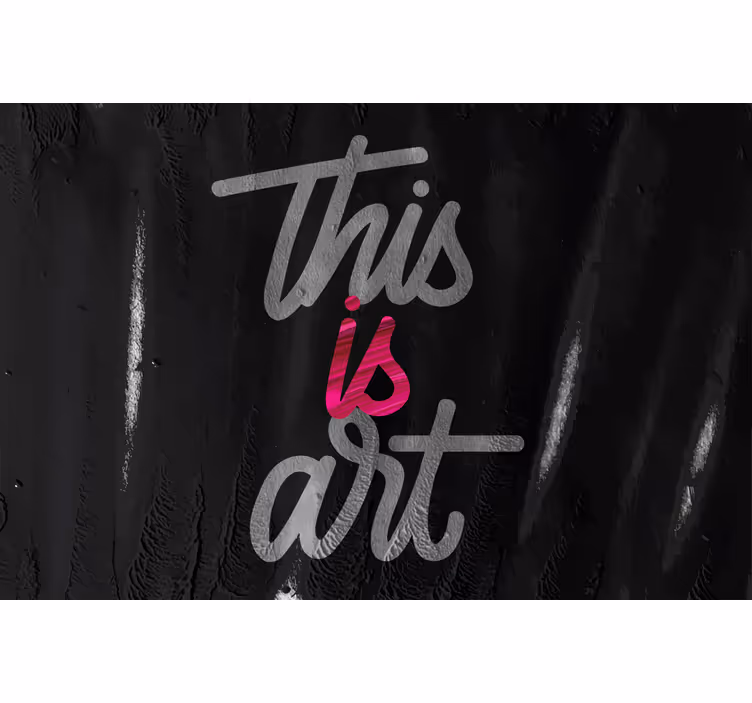 Store enrouleur chambre motifs art rose et noir - TenStickers