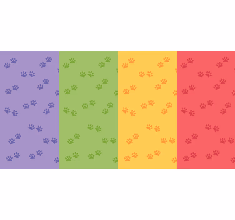 Store enrouleur chambre motif pattes de chien - TenStickers
