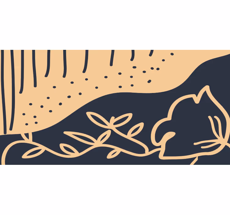 Store enrouleur chambre motif floral vintage - TenStickers