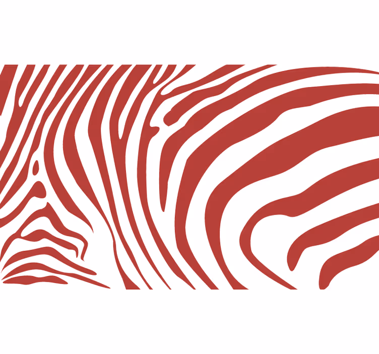 Store enrouleur chambre rayures zèbre rouges - TenStickers