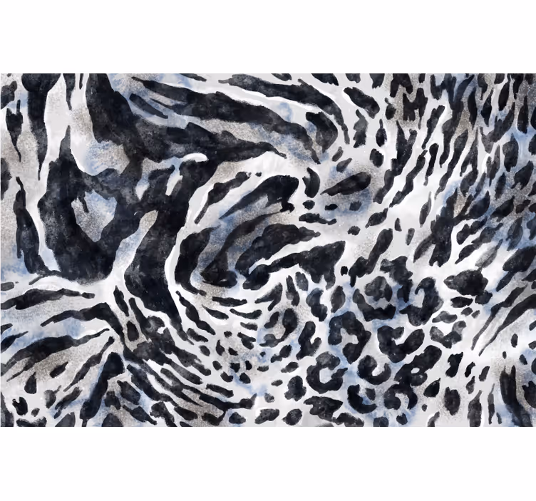Store enrouleur chambre zèbre gris aquarelle - TenStickers