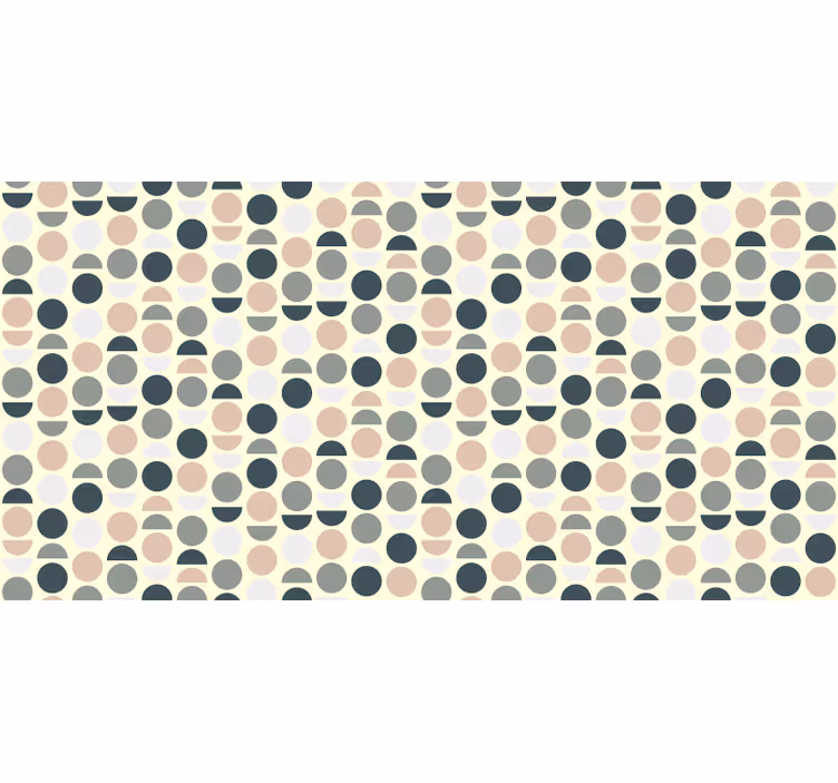 Store enrouleur chambre motifs cercles nordiques - TenStickers