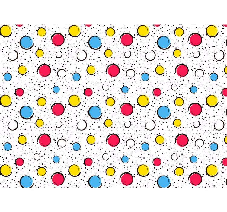 Store enrouleur chambre pois multicolores - TenStickers
