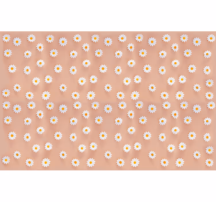 Store enrouleur chambre motif marguerite moderne - TenStickers
