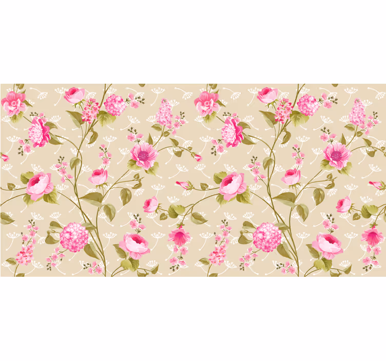 Store enrouleur chambre imprimé floral vintage - TenStickers