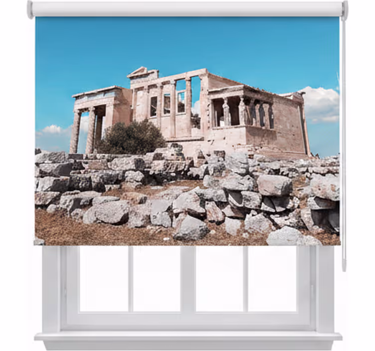 Store enrouleur chambre design acropole grecque magnifique - TenStickers