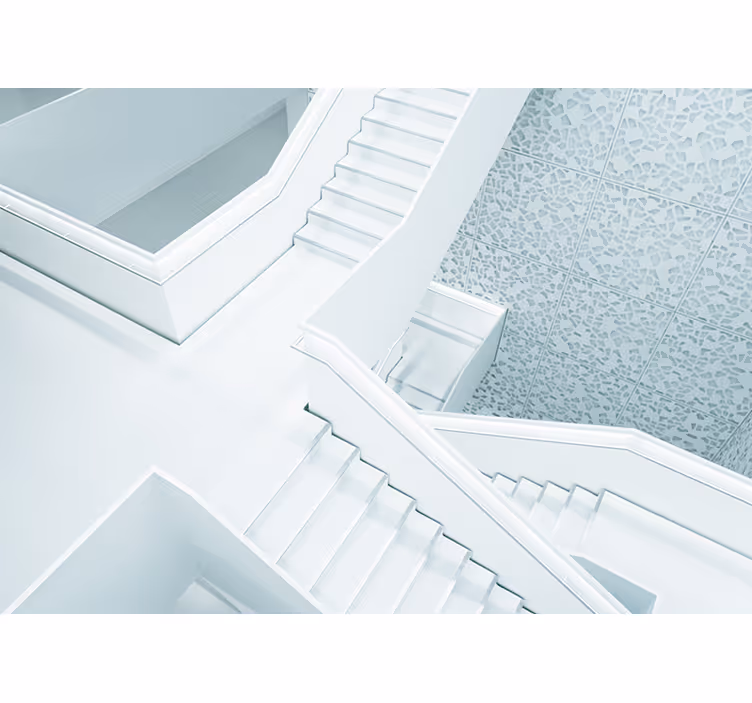 Store enrouleur blanc effet mur 3d - TenStickers