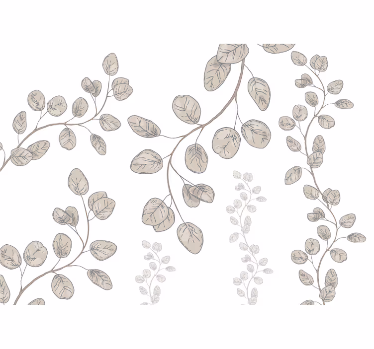 Store enrouleur blanc feuilles jeunes provençales - TenStickers