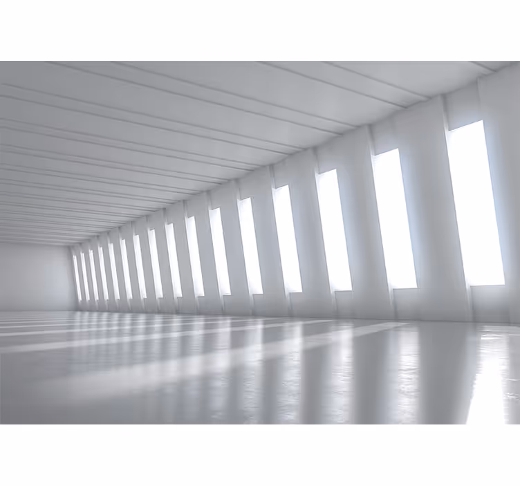 Store enrouleur blanc tunnel 3d moderne - TenStickers