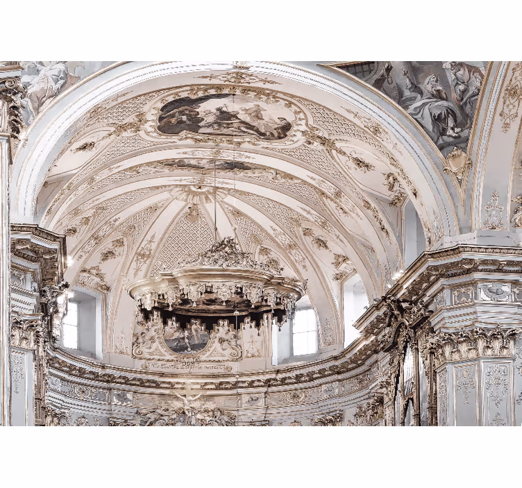 Store enrouleur blanc architecture vintage 3d - TenStickers