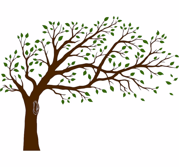 Store enrouleur blanc arbre coloré de la vérité - TenStickers